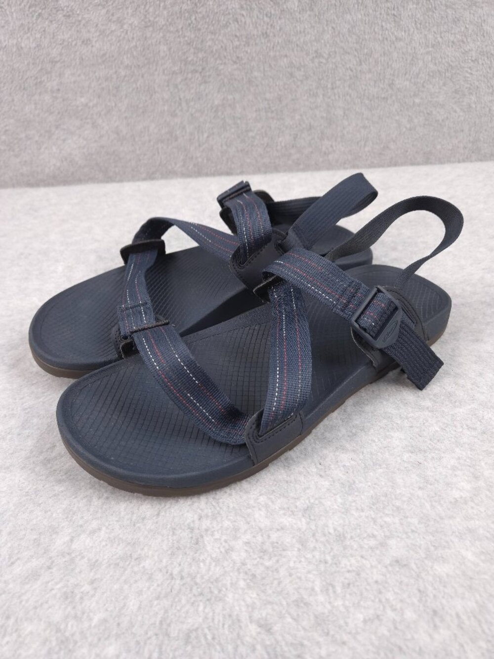 Chaco Lowdown Sandals Mens 12 Navy Blue Hiking Water Sport Adjustable Chacos